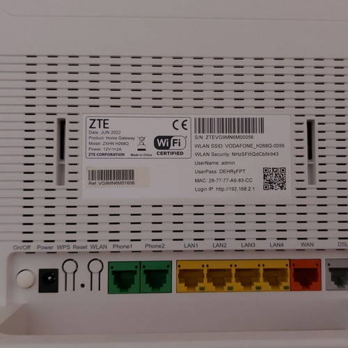 ZTE H268Q Vodafone και H288A Wind/Nova VDSL ρούτερ, πακέτο 2