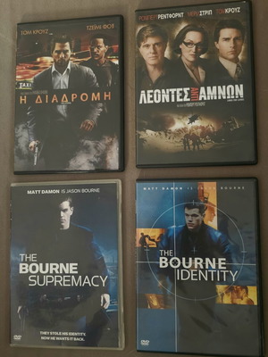 Action DVDs like new, set of 4 with subtitles