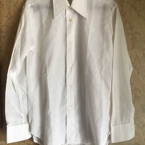 Elite women's shirt used, white striped, size 39 (M) retro