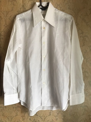 Elite women's shirt used, white striped, size 39 (M) retro