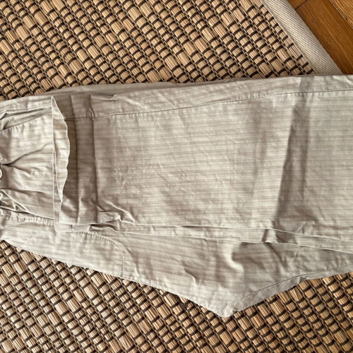 Fabric slim-fit pants beige size S like new