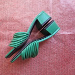 Green platform sandals size 36 new