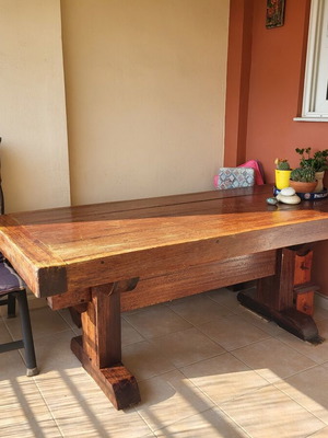 Monastic table with 2 benches like new