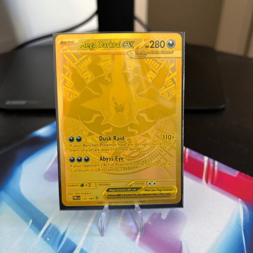 Pokemon Mega Darkrai ex #120/084 ME05: Pitch Black card like new
