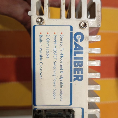 Caliber 2-channel car amplifiers used, set of 2