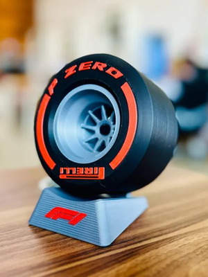 F1 Pirelli Soft Wheel with Base made to order