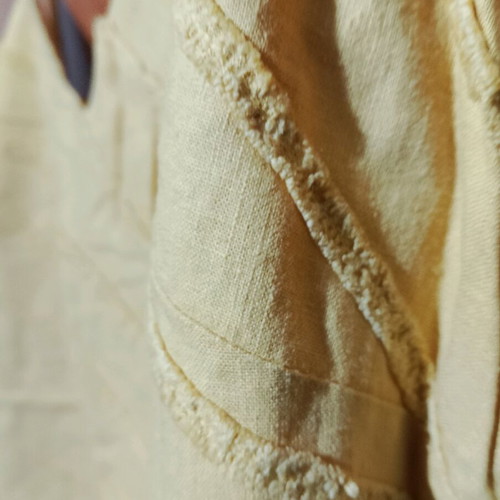 Linen blouse Marks & Spencer like new, yellow, size L