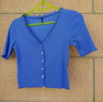 Only blue short sleeve top, size M