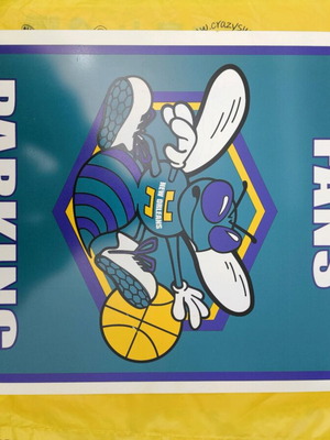 Charlotte New Orleans Hornets NBA large sign like new