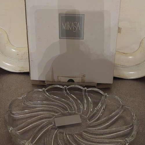 Mikasa crystal plate-bowl new, made in Germany