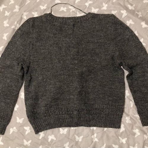 Knitted cardigan H&M grey like new for 6-7 years old
