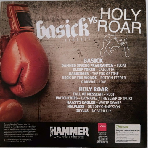 Basick VS Holy Roar CD like new, UK Metal Hammer 2017