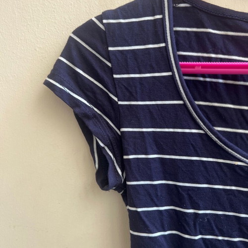 Navy short blouse like new, blue