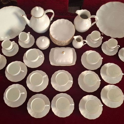 Kaiser West Germany Romantica Porcelain Tea Coffee Cake Set for 12, new