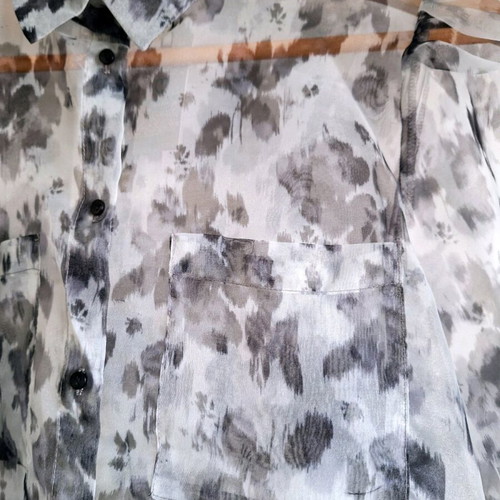 Primark Women's Shirt new, organza, gray, size L