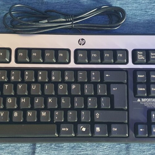 HP KU-0316 USB Keyboard English Layout like new