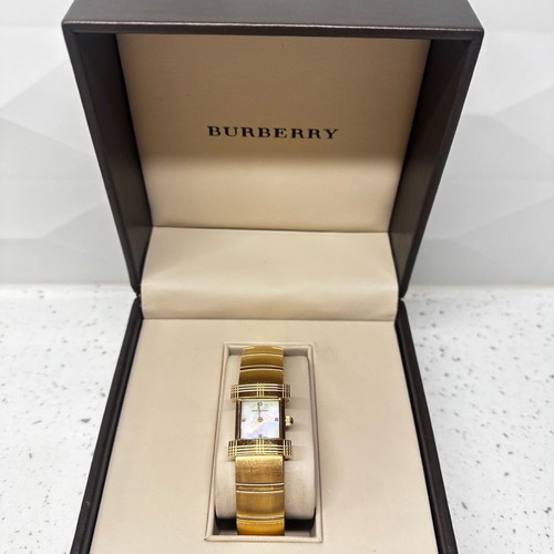 Burberry Vintage ladies watch like new with mother of pearl and diamonds