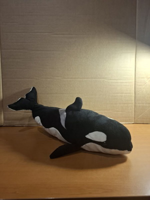 Whale plush toy like new, 14cm height