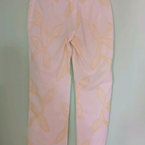 Piazza Sempione cropped pants used, size M, white and yellow