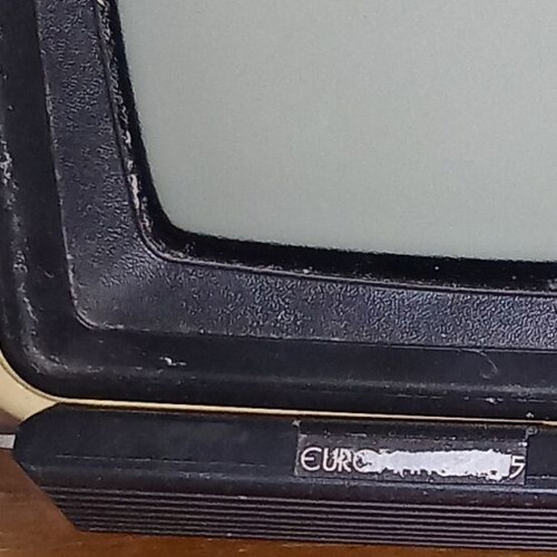 Euromatic 405D vintage portable black and white television used