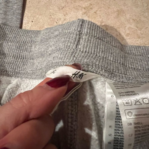 Cotton tracksuit H&M gray like new, size M
