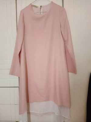 Women's dress, pink and white, size S / 36 / 8