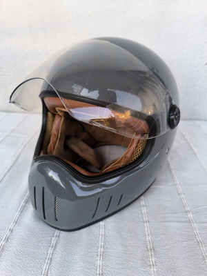 Retro full-face κράνος MOTTO K29-V01 μέγεθος L σαν καινούργιο, Cafe Racer