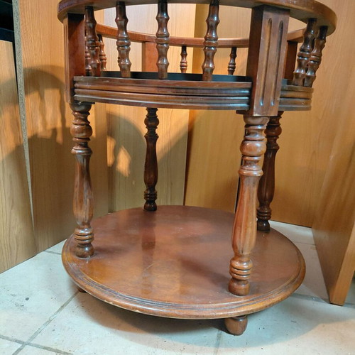 Solid Carved Antique Bar Table like new