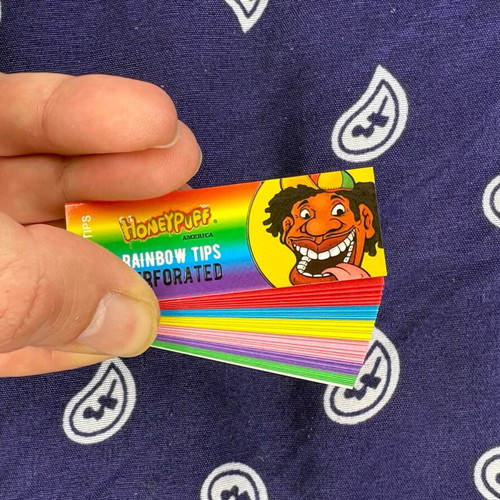 Honeypuff Rainbow Paper Tips pack of 36, new