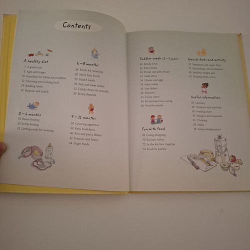 Healthy Food for Babies and Toddlers book like new, English