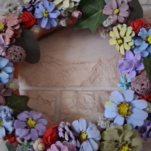 Spring wreath handmade new, diameter 30cm