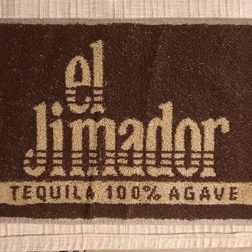 El Jimador tequila promotional bar towel, 49.5×24 cm