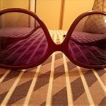  Γυαλιά ηλίου LÜK με κοκκάλινο σκελετό στο χρώμα του κρασιού και φυμέ φακό σε άριστη κατάσταση