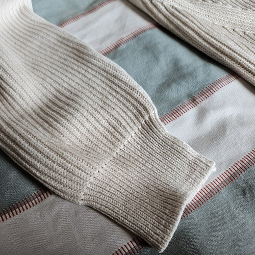 Zara Man cardigan XL, 100% fine cotton, off-white