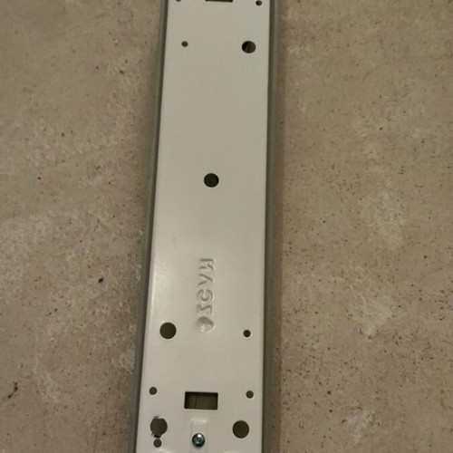 Wall light like new, white 41x9x8cm, glass and metal