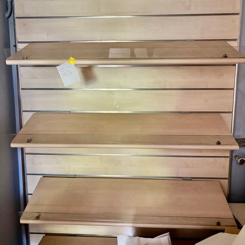 Shoe display shelves like new
