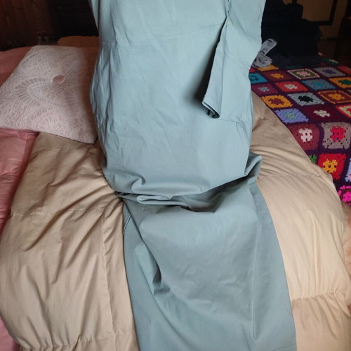 Boohoo one-shoulder dress size 44, sage green