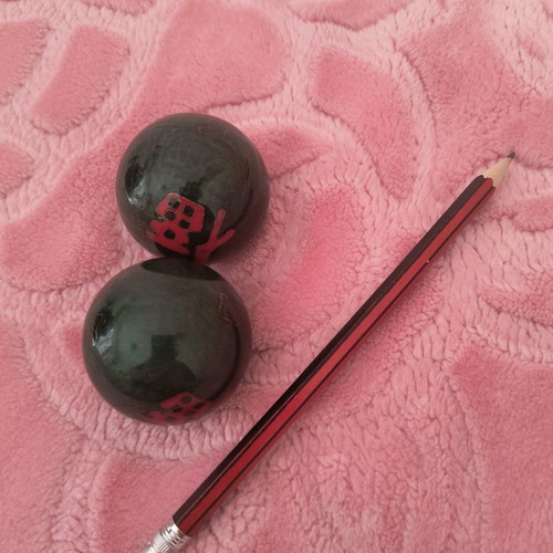 Vintage Baoding balls used for hand massage or therapy