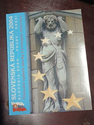 Probe Euro set Slovenska 2004 new with slight cover wear