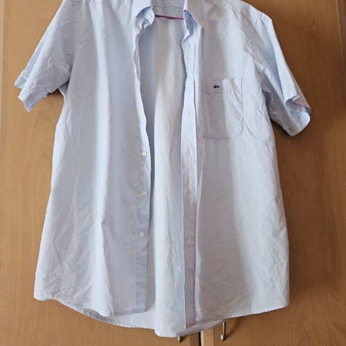Lacoste classic short-sleeve shirt like new, 100% cotton