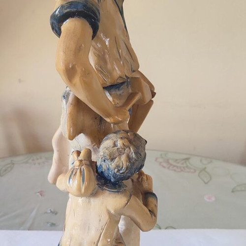 Vintage Italian Capodimonte statue signed F. Merli