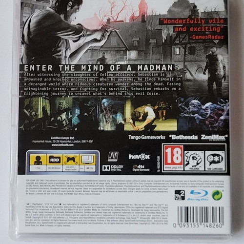 The Evil Within The Fighting Chance Pack for PlayStation 3 like new