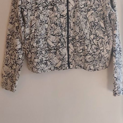 Skfk jacket and pants set used, organic cotton, ecru with black