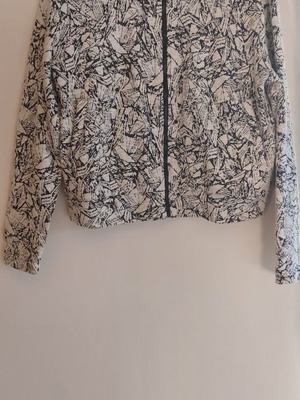 Skfk jacket and pants set used, organic cotton, ecru with black