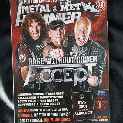 Metal Hammer Heavy Metal magazine used, issue 357, 9/2014