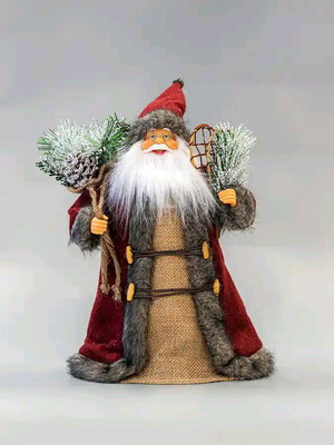 Christmas tree topper Santa Claus 30cm new