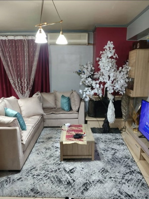 Sofas new, set of one three-seater and one two-seater with cushions