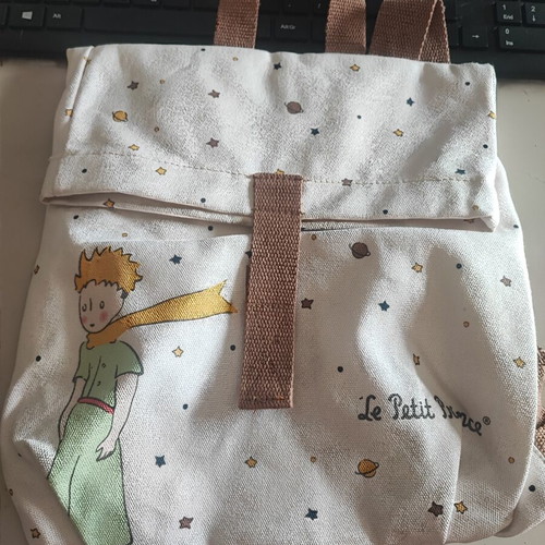 Petit jour Le Petit Prince Preschool Backpack new, brown and mint green