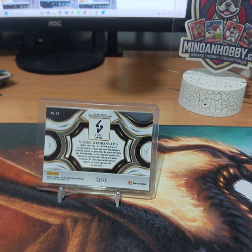 2025-26 Panini Select EuroLeague Victor Wembanyama Snapshots Tie-Dye Prizm card like new