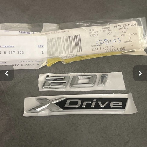 BMW trunk emblem new, rear door badge